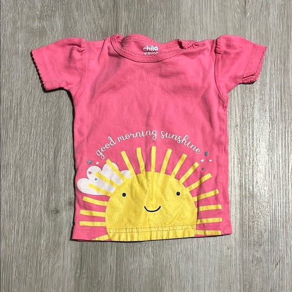 Carters Kids Pink Sunshine T-Shirt 12M - Picture 1 of 1